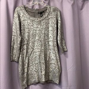 INC long sweater/short dress size S